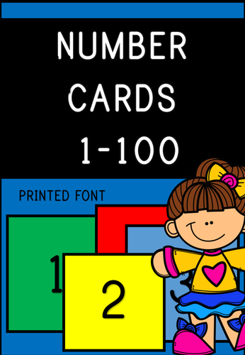 Number Flashcards from 1-100
