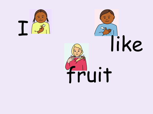 BSL Fruit Signs Interactive Quiz (British Sign Language) Powerpoint Show