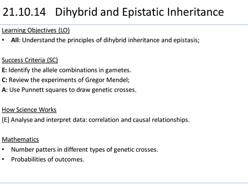 Advanced Biology (8th-12th grade) - Inheritance - 4 - Dihybrid and Epistasis