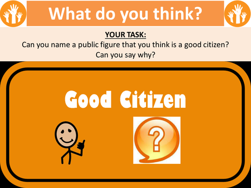 What makes a good citizen? | Teaching Resources