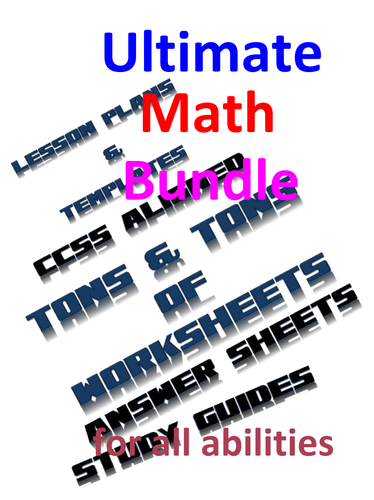 Mega Bundle of Math Goodies