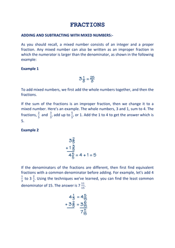 All Things Fraction