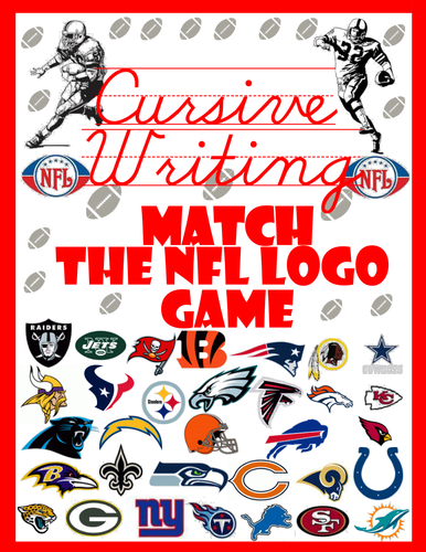 Cursive Writing and NFL Logo Game