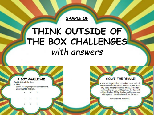 THINK OUTSIDE OF THE BOX CHALLENGES