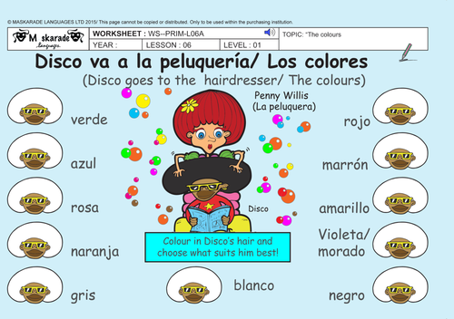 SPANISH-AT-SCHOOL-Y3-Y4-The colours/ los colores