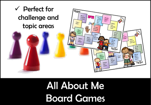All About Me Board Games