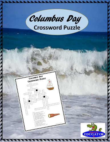 Columbus Day Crossword Puzzle UK version