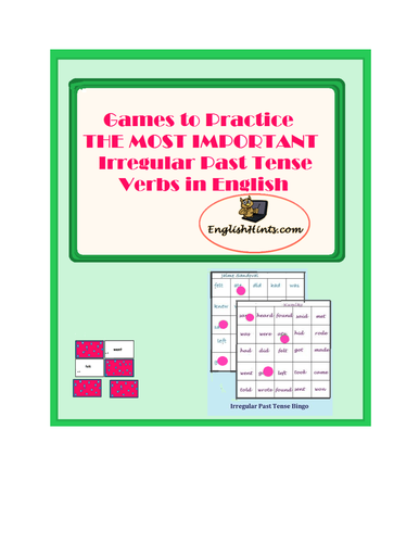 Games to Practice the Most Important Irregular Verbs