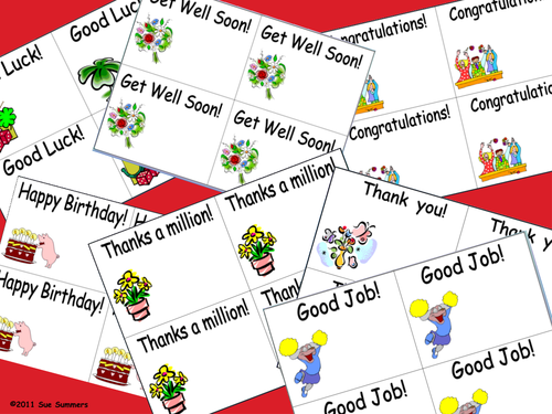 English Greeting Cards - Happy Birthday, Good Job, Thank You, and More!