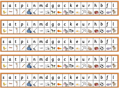 Letters and Sounds phonic resources: Phase 2 letters display and activities