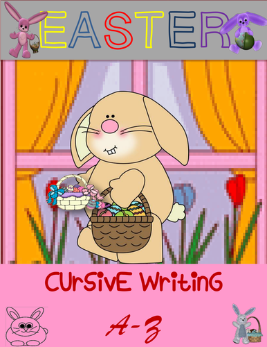 Easter Cursive Writing A-Z