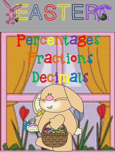 Percents, Decimals, Fractions Easter Bundle