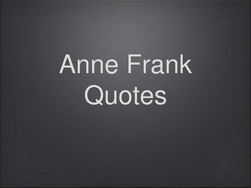 Anne Frank - Resources, Videos, Guides, Links, Worksheets