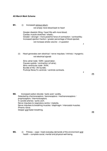 AQA GCE PE PHED 1 Exam Papers 