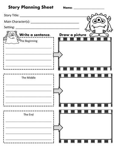 Monster Writing Pack with Story Planning & Class Book