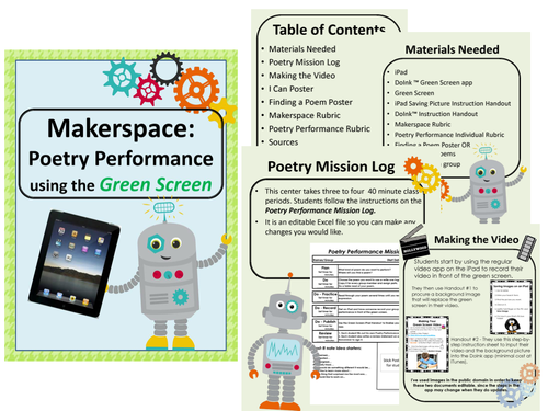 Makerspace - Poetry Performance using Green Screen