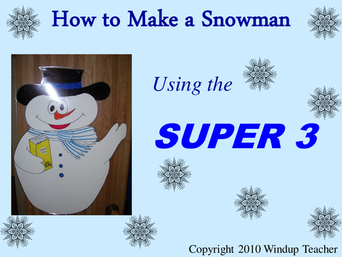 How to Make a Snowman with Super 3 PowerPoint