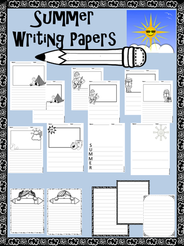 Summer Writing Paper Pack