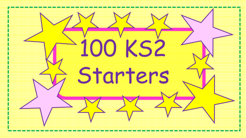 Over 100 KS2 New Curriculum Morning Starters