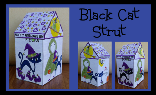 Hallowe'en Crafts - Black Cat Strut