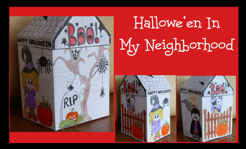 Hallowe'en Crafts - Hallowe'en in my Neighborhood