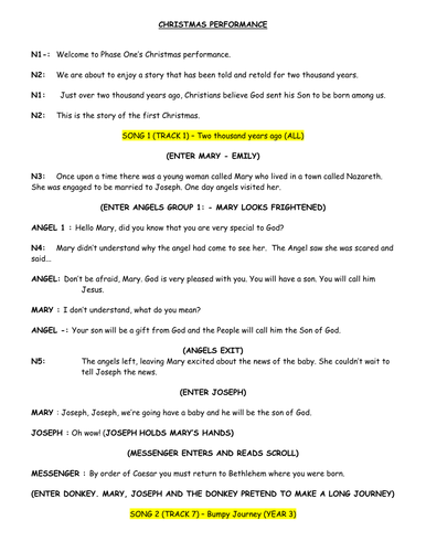 Christmas Nativity Script - 30 speaking parts