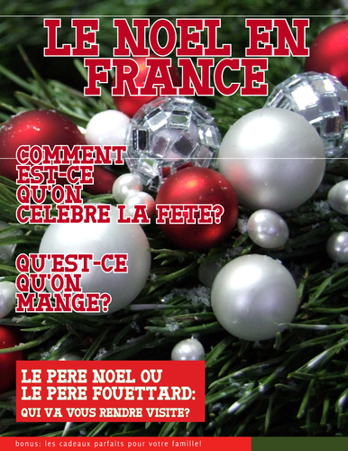 Christmas In France Magazine And Activities Le Noel En France Teaching Resources