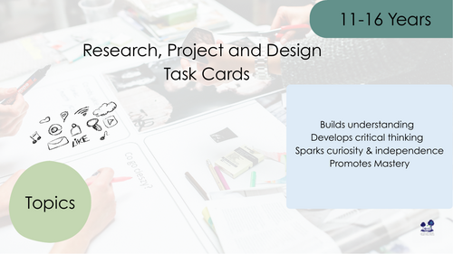 Research, Project and Design Task Cards