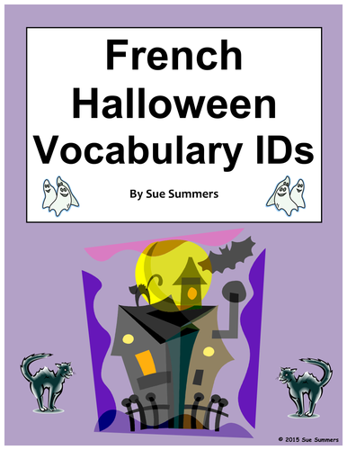 French Halloween Vocabulary 18 Images IDs 