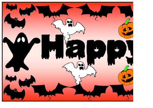 Happy 'Boo' Halloween Themed Pack