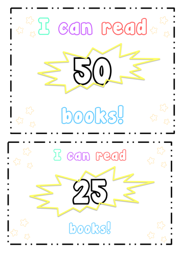 100 Book Challenge Display