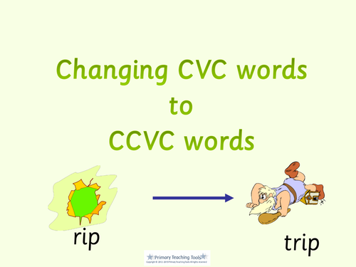 Letters and Sounds Phase 4: Reading and writing CCV and CCVC words