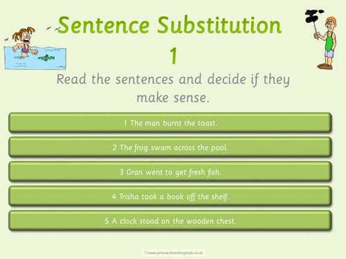 Letters and Sounds Phase 4: Reading and writing sentences