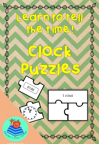 Time - tell the time puzzle pieces