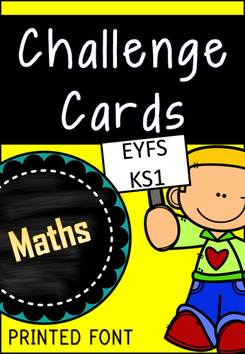 Maths Challenge Cards for EYFS/KS1
