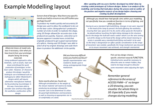 Modelling page layout writing frame