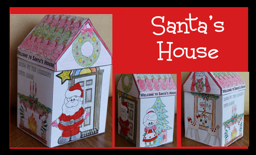 Christmas Crafts - Santa's House