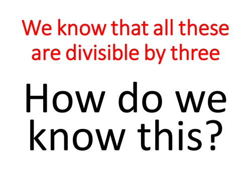 Divisible by Three Divisibility Test PowerPoint