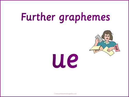 Letters and Sounds Phase 5 Phonic pack: graphemes ue aw wh Powerpoints