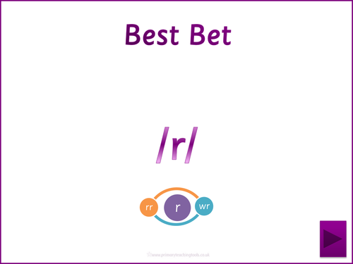Letters and Sounds Phase 5 Phonic pack: Alternative spellings of /r/ /s/ and /sh/