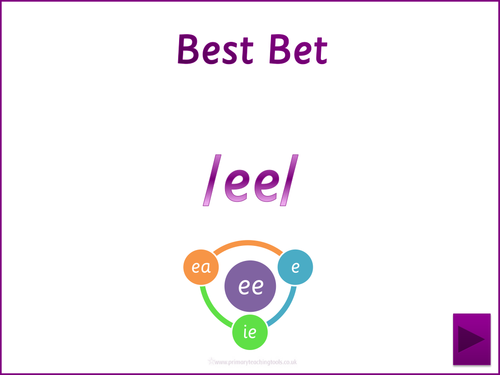 Letters and Sounds Phase 5 Phonic pack: Alternative spellings of /ee/