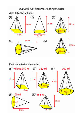 Volume of Solids