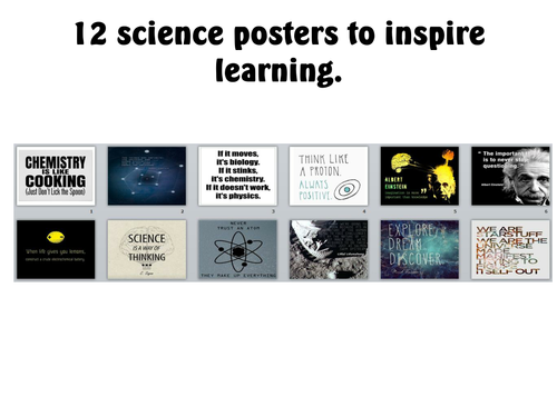 12 science posters to inspire learning   