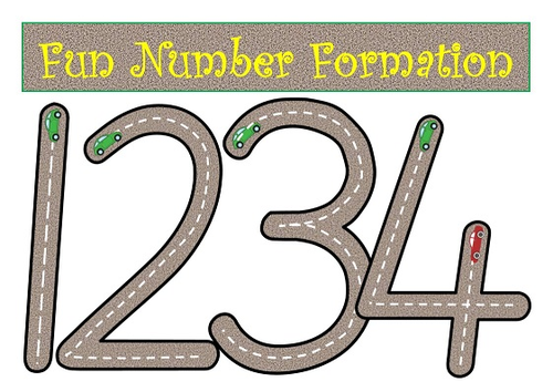 Number Formation 0-9 Fun Boy Friendly