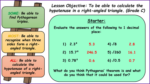 GCSE Foundation: Pythagoras and Trigonometry Unit - 11 Lessons.