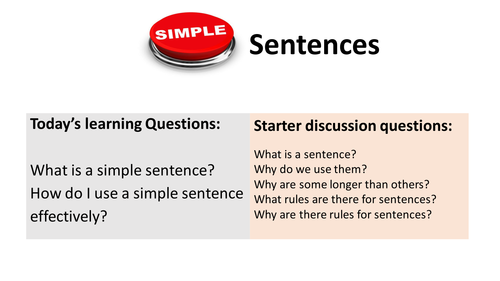 Simple Sentences