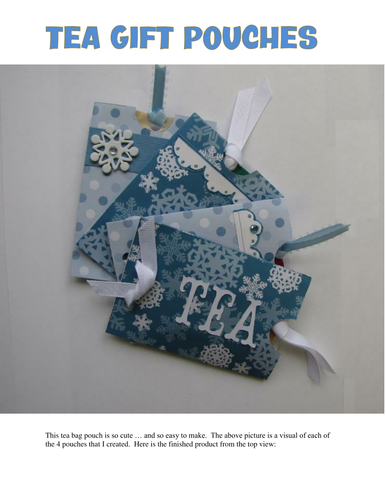Christmas Crafts - Tea Sachet Gift Pouches