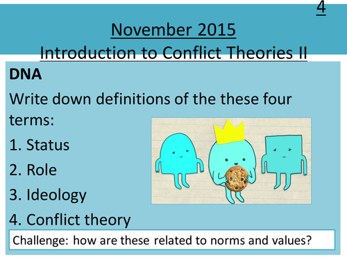 Sociology H580 / H180 Lesson 12 Introduction to Conflict Theories II: Weberism and Feminism