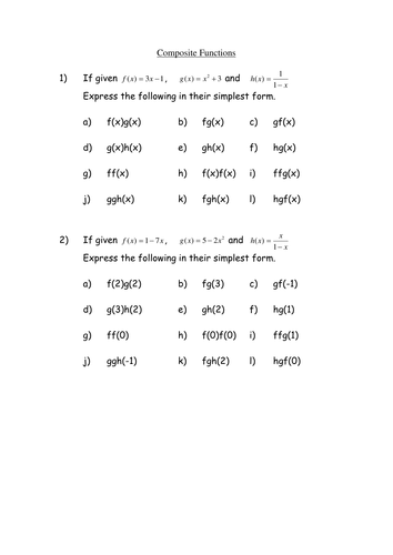 A Level Functions Selection