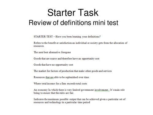 1.4 Review of the PPF Curve and The Market Mechanism - lesson 4